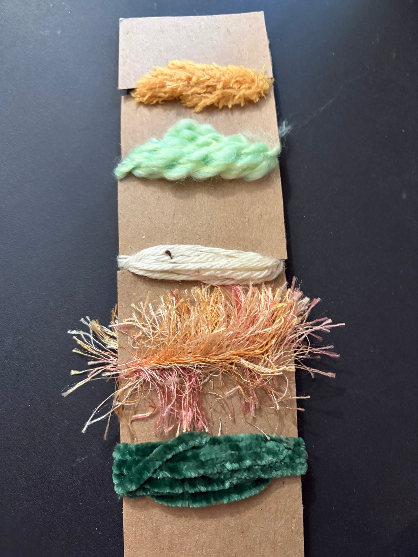 Nature colored Fiber Card