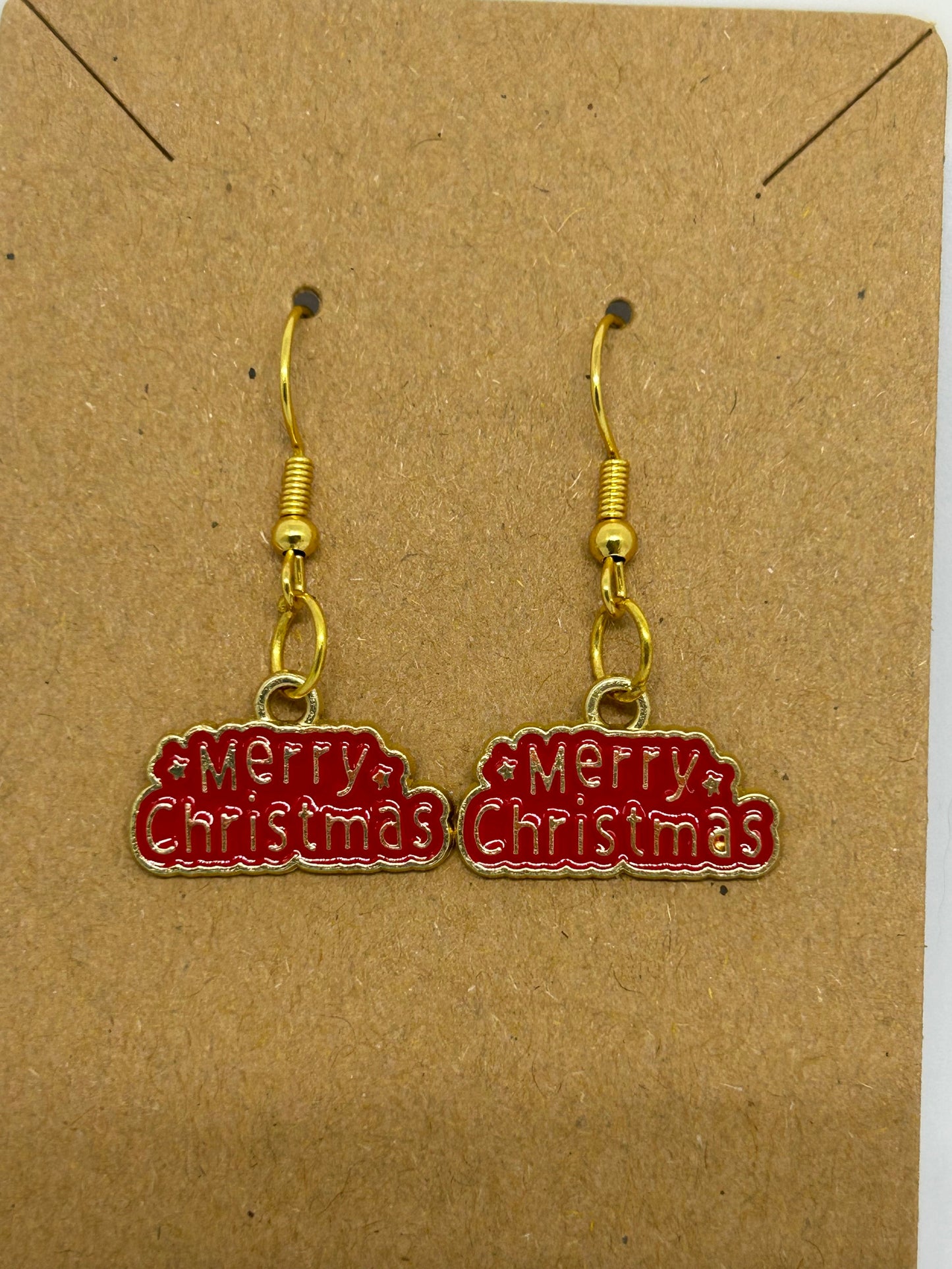 Golden cheer earrings
