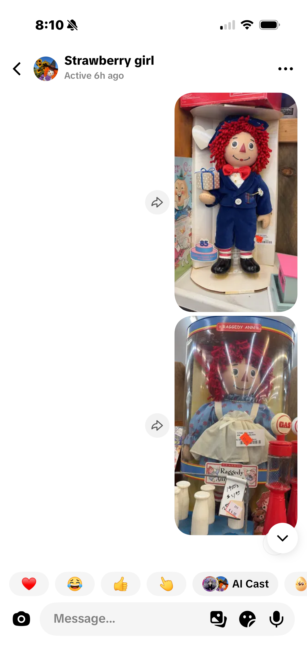 Raggedy Ann and Andy porcelain collectors dolls