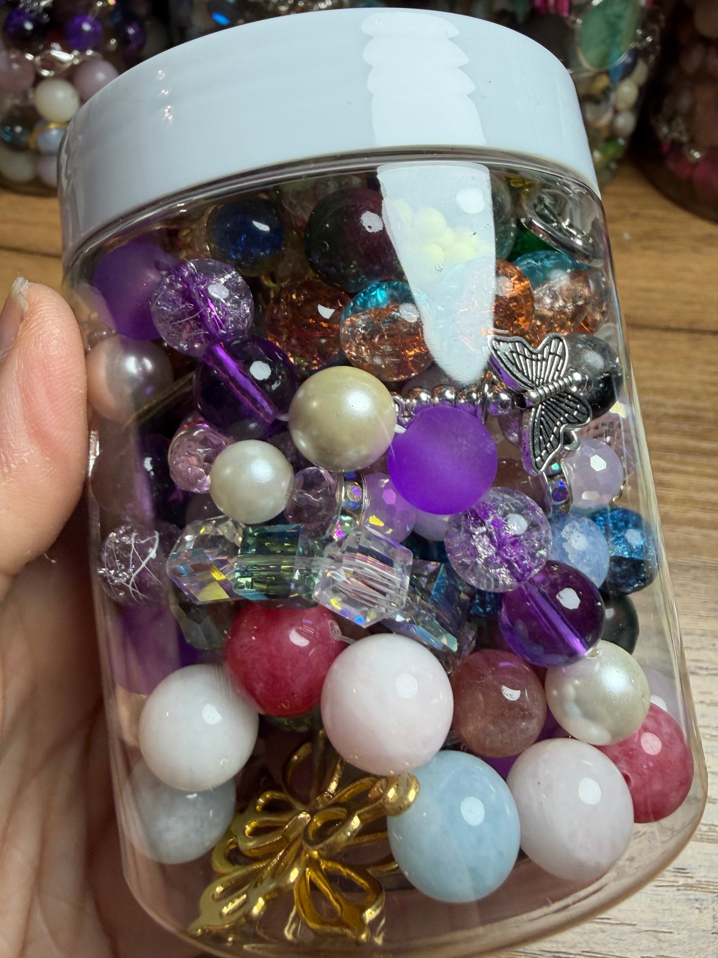 Mixed jewelry jar