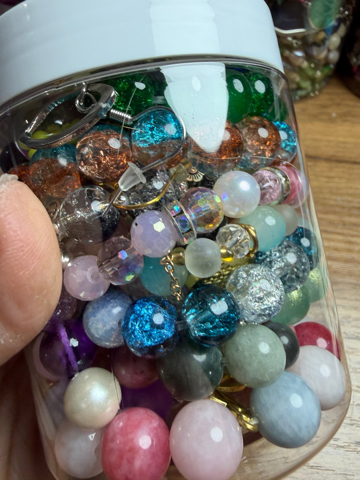 Mixed jewelry jar