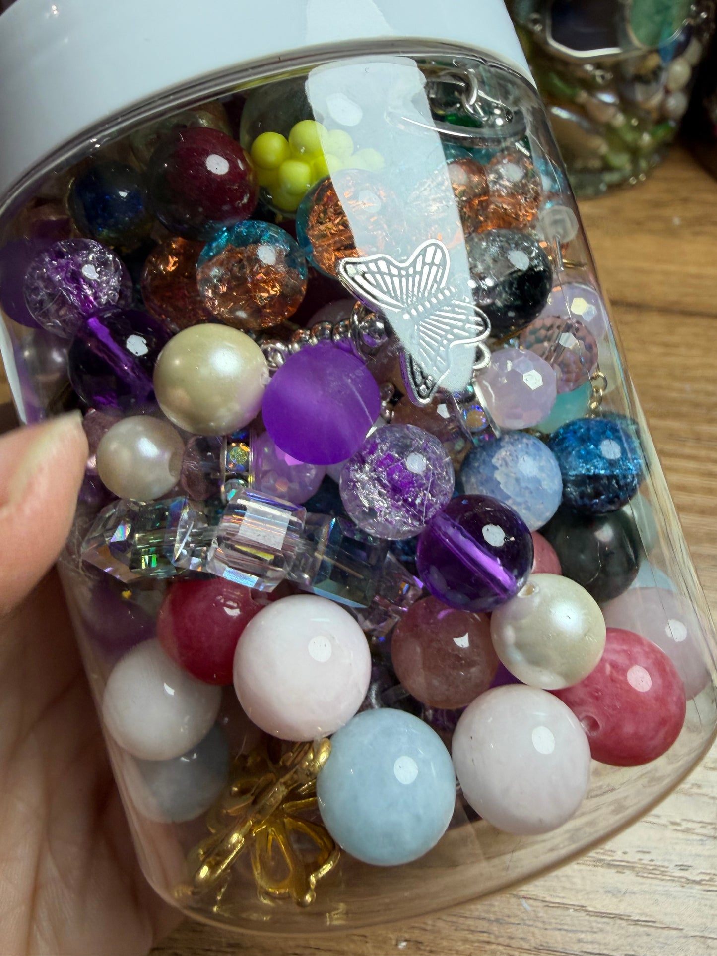 Mixed jewelry jar