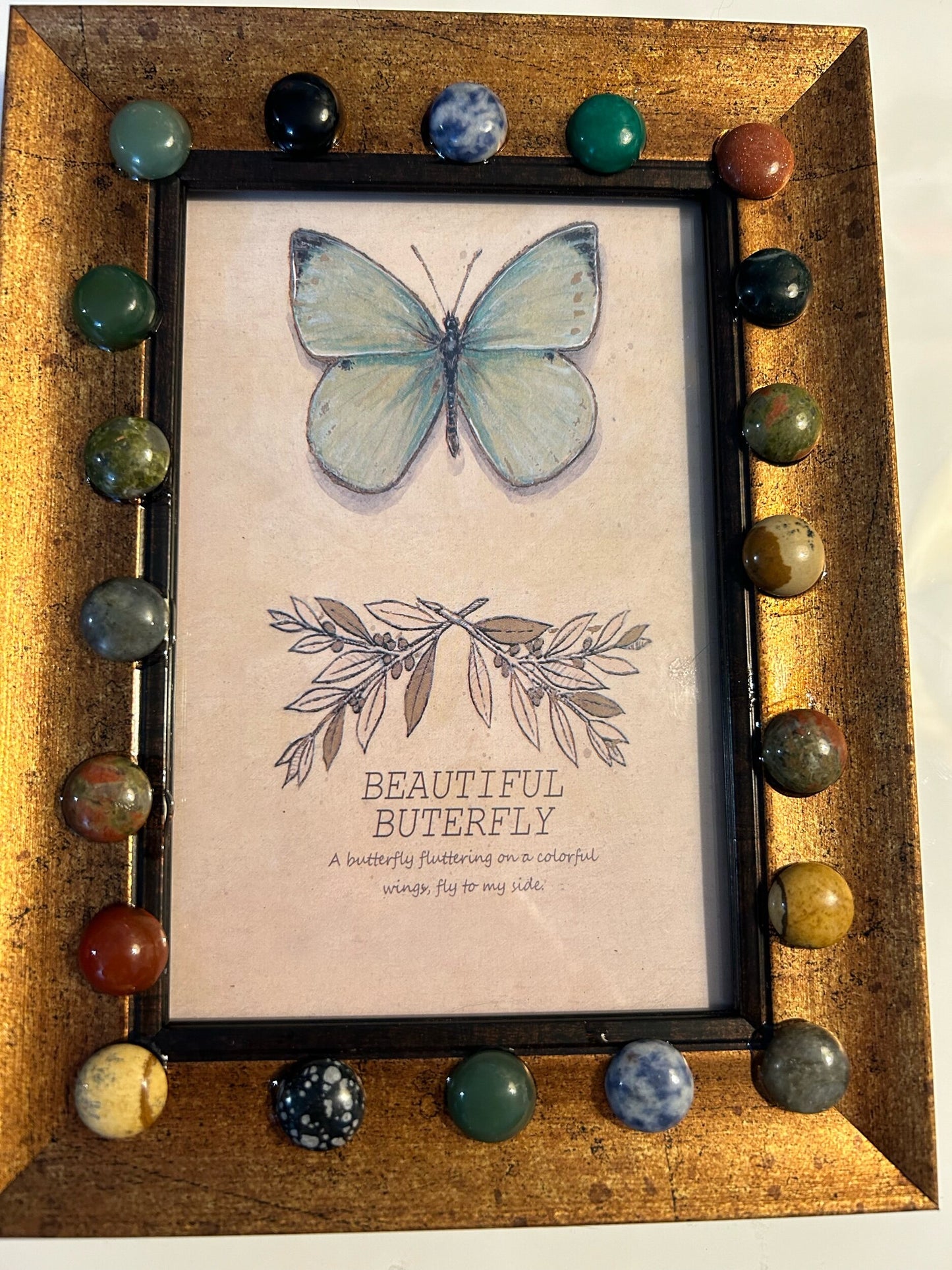 Rustic wood frame