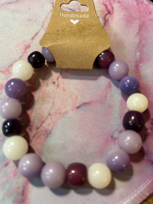 Purple bodhi bead
