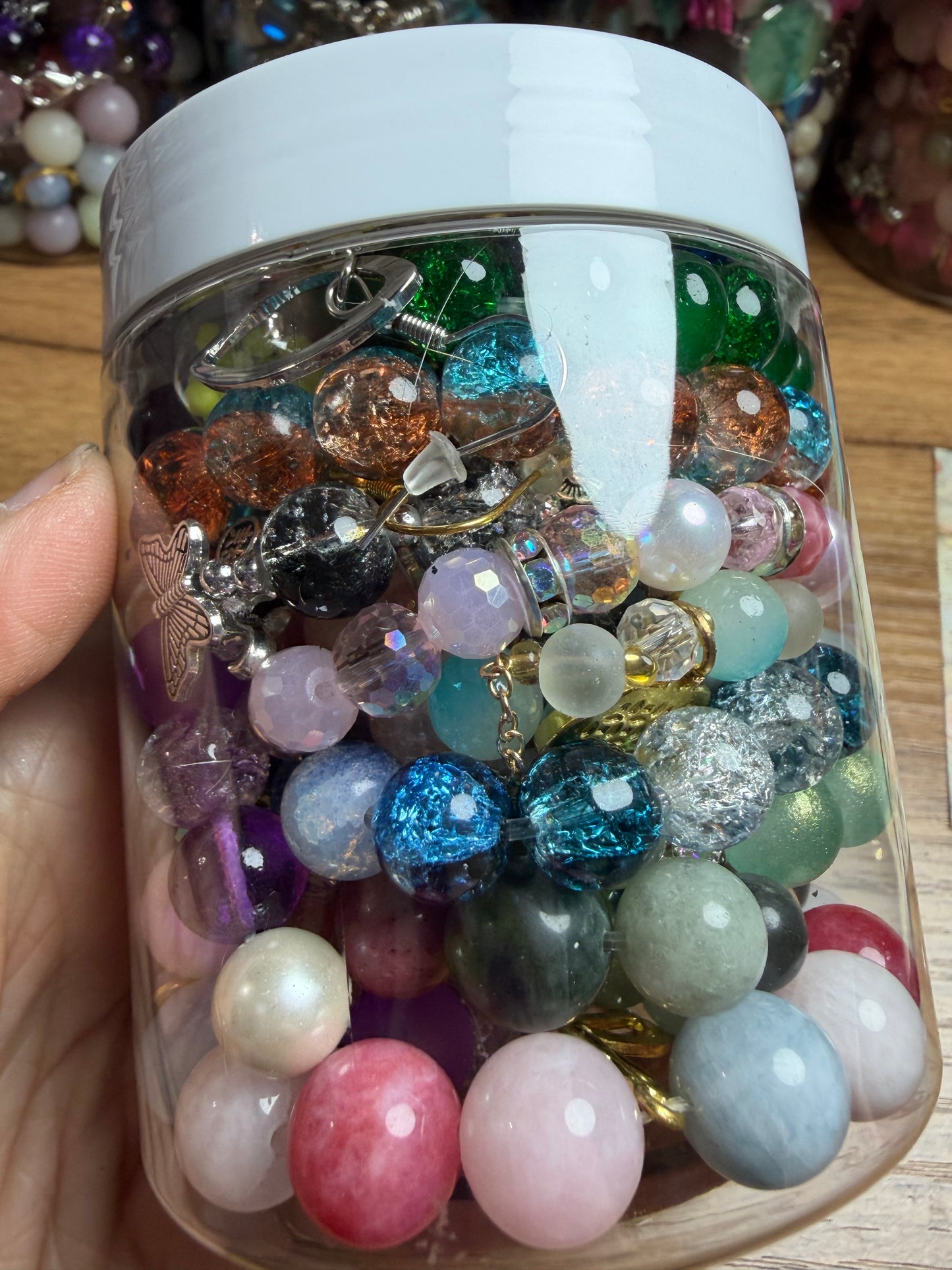 Mixed jewelry jar