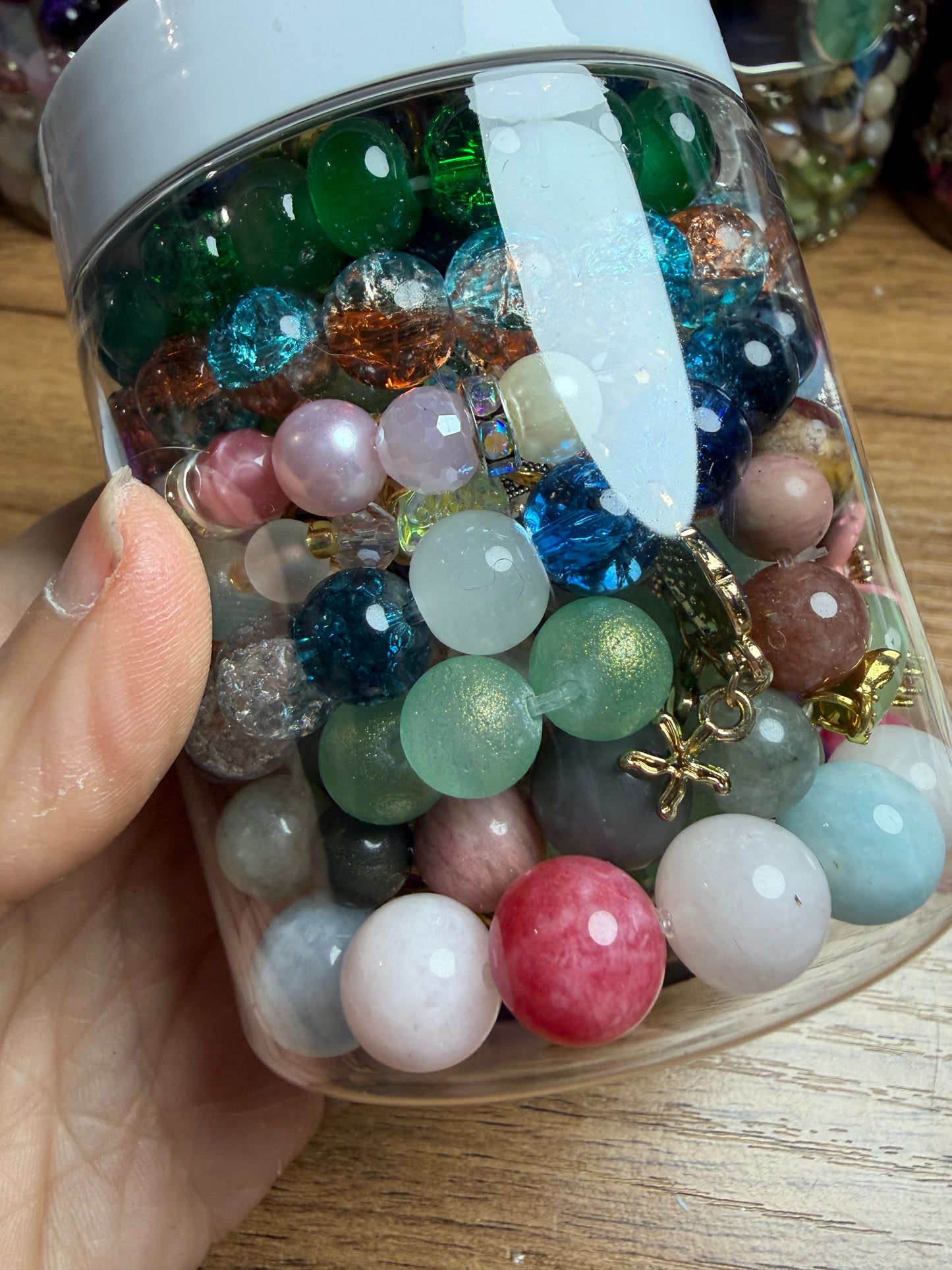 Mixed jewelry jar