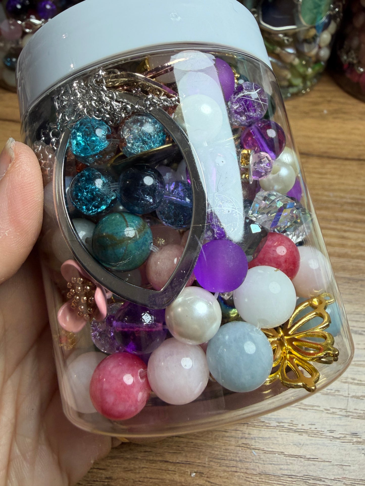 Mixed jewelry jar