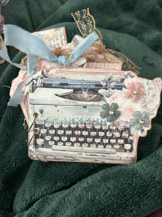 Shabby Chic Typewriter Junk Journal