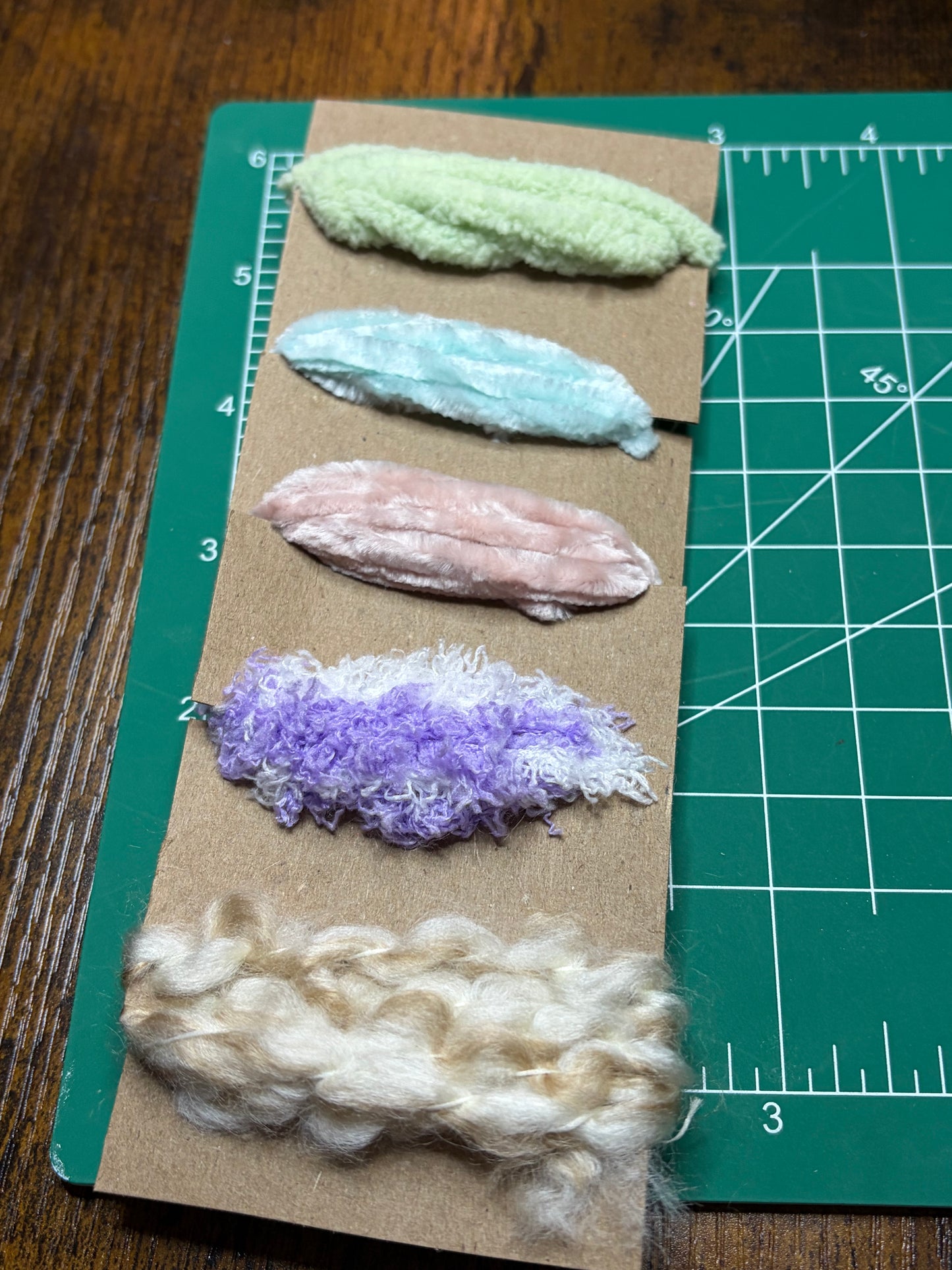 Fiber card 15feet - 3 ft of each color