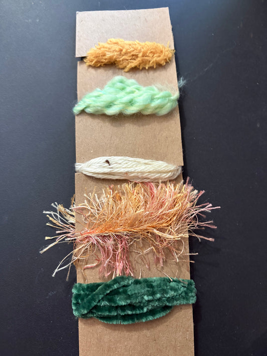 Nature colored Fiber Card