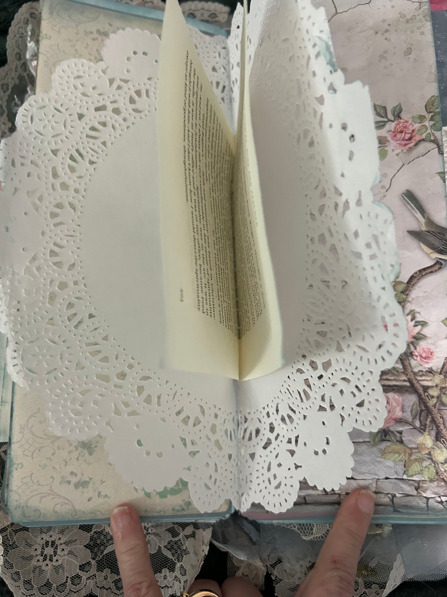 Shabby Chic  Blue and Pink Journal