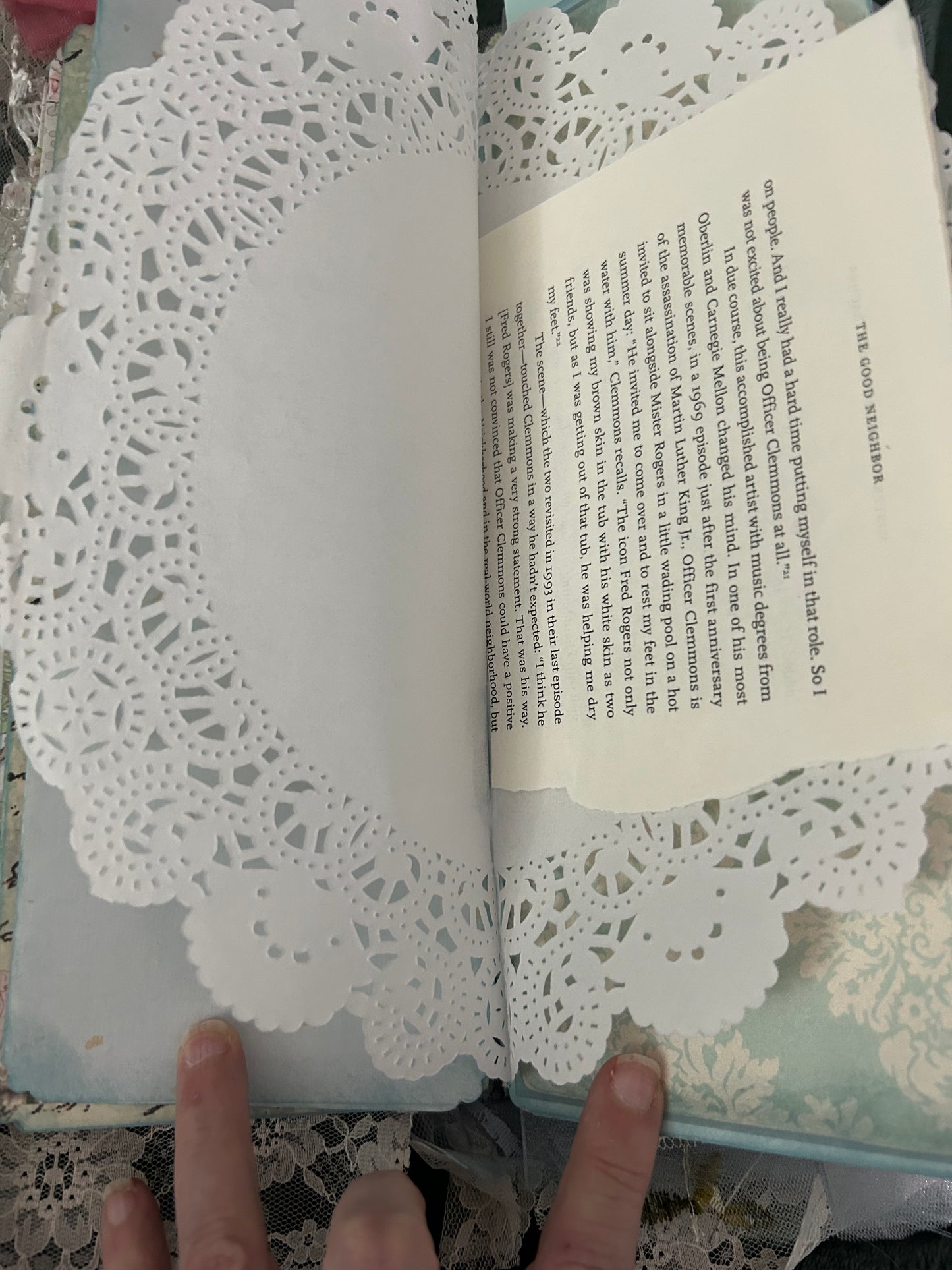 Shabby Chic  Blue and Pink Journal