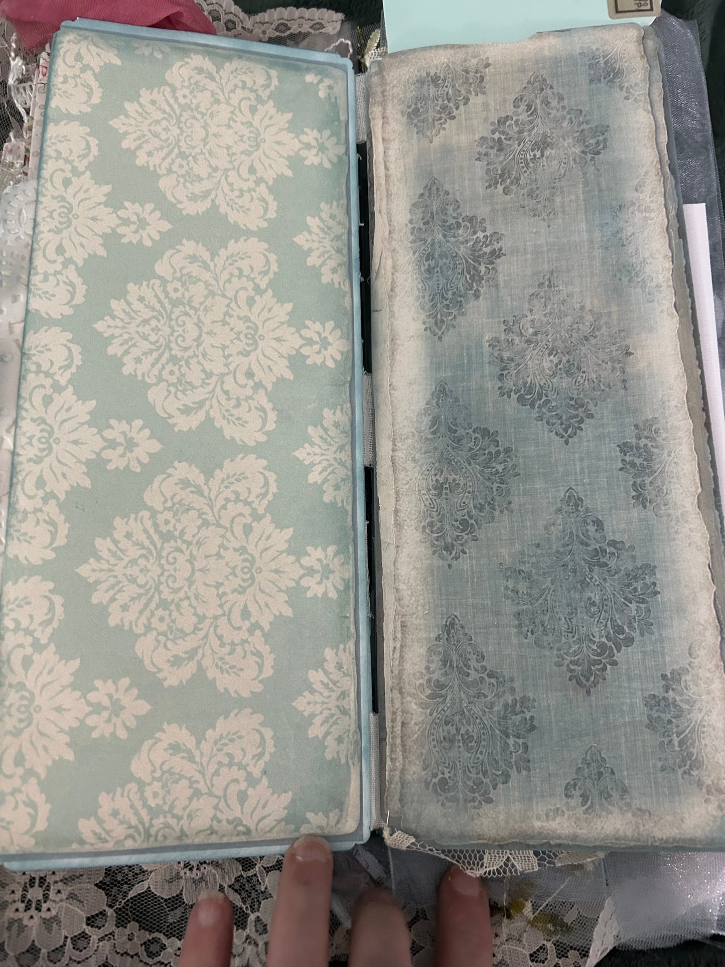 Shabby Chic  Blue and Pink Journal