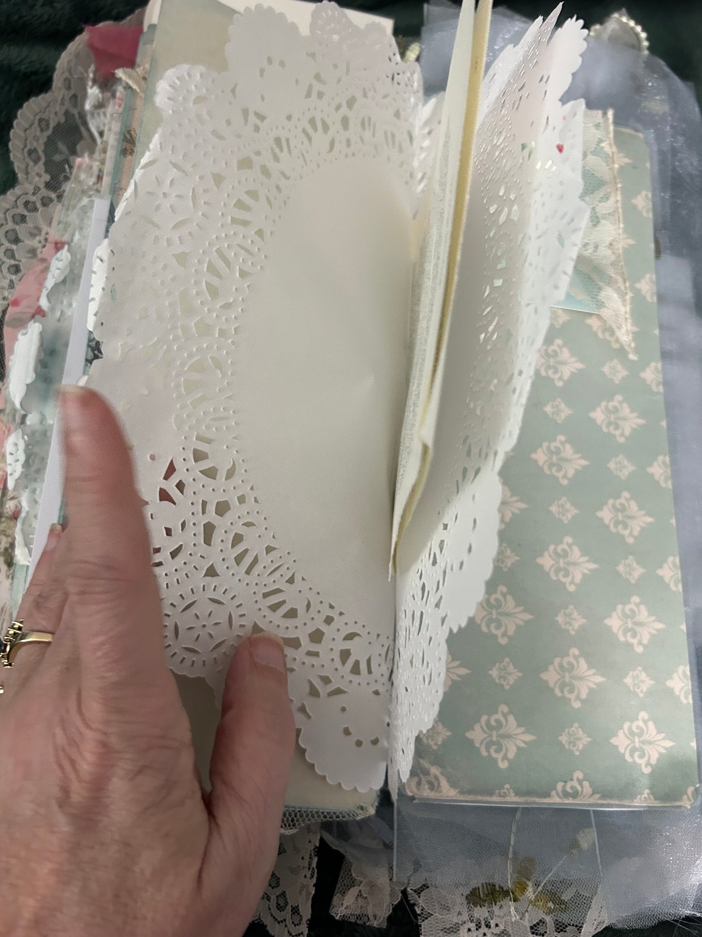 Shabby Chic  Blue and Pink Journal