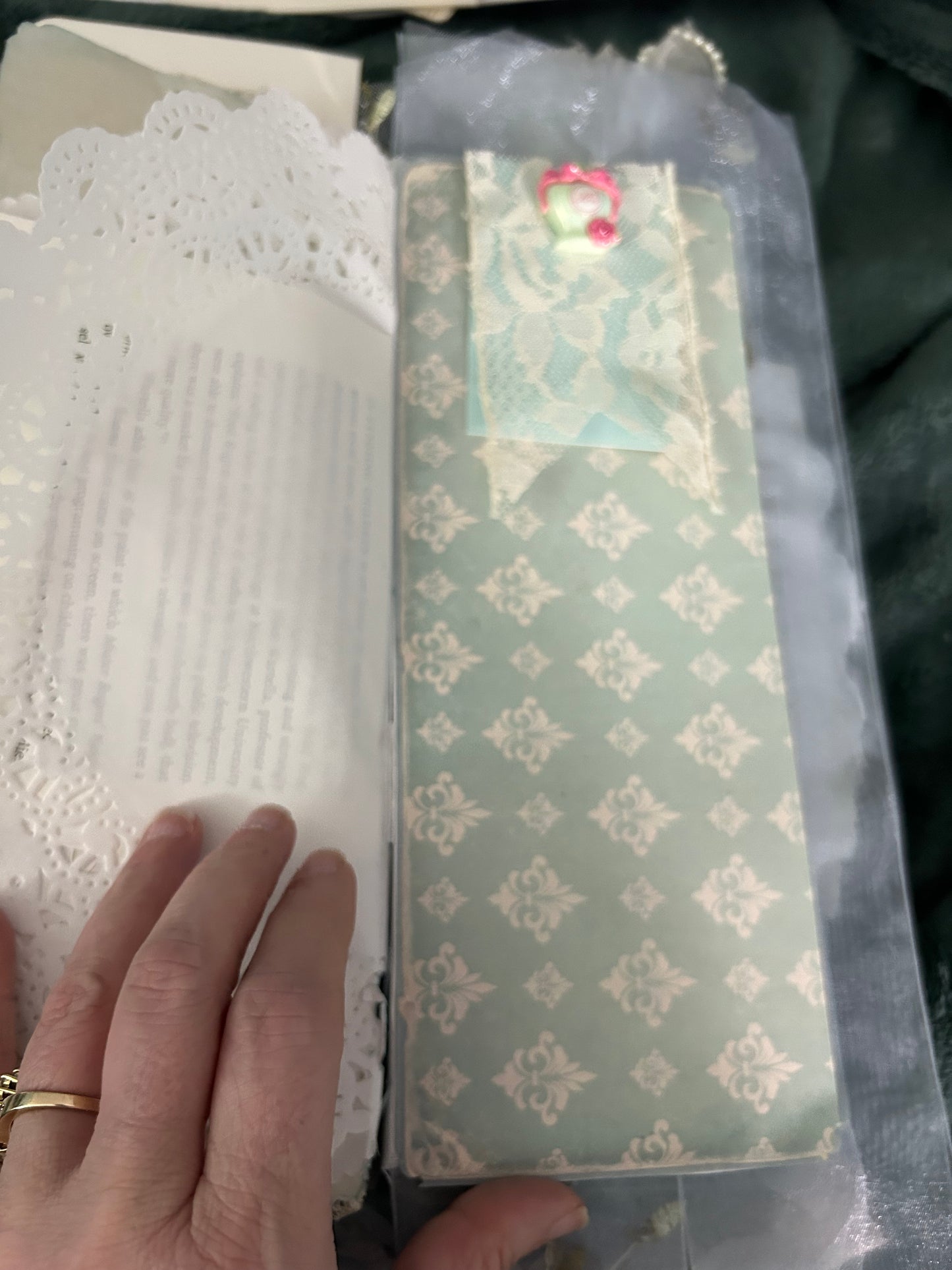Shabby Chic  Blue and Pink Journal