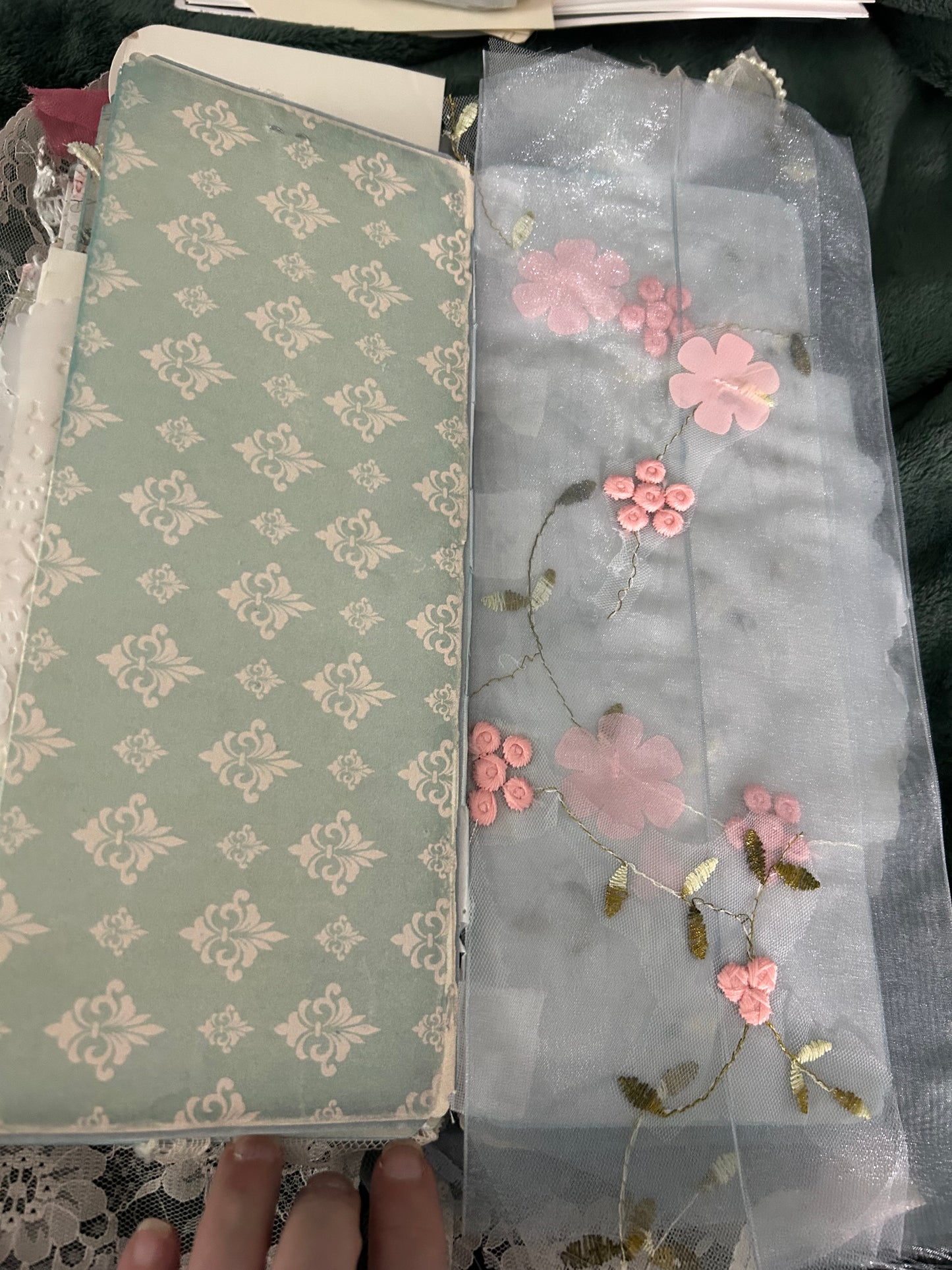 Shabby Chic  Blue and Pink Journal