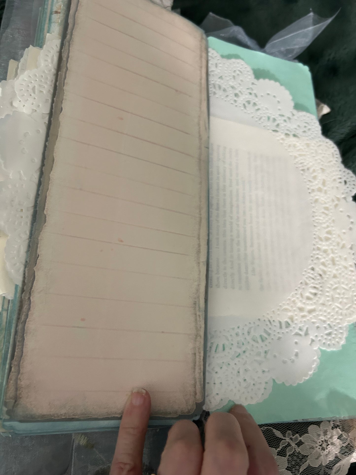 Shabby Chic  Blue and Pink Journal
