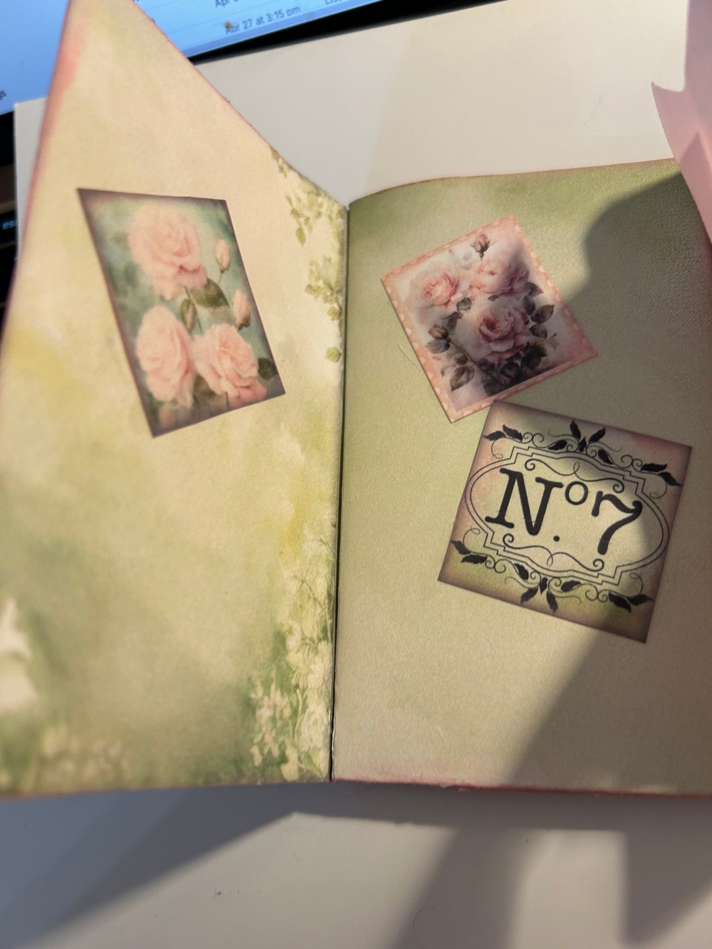 Shabby Pink Mini Journal