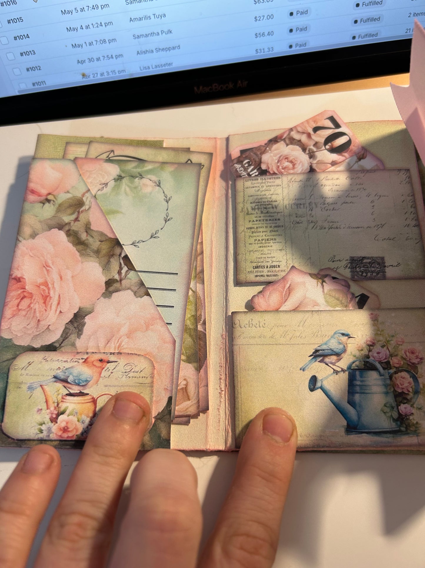 Shabby Pink Mini Journal