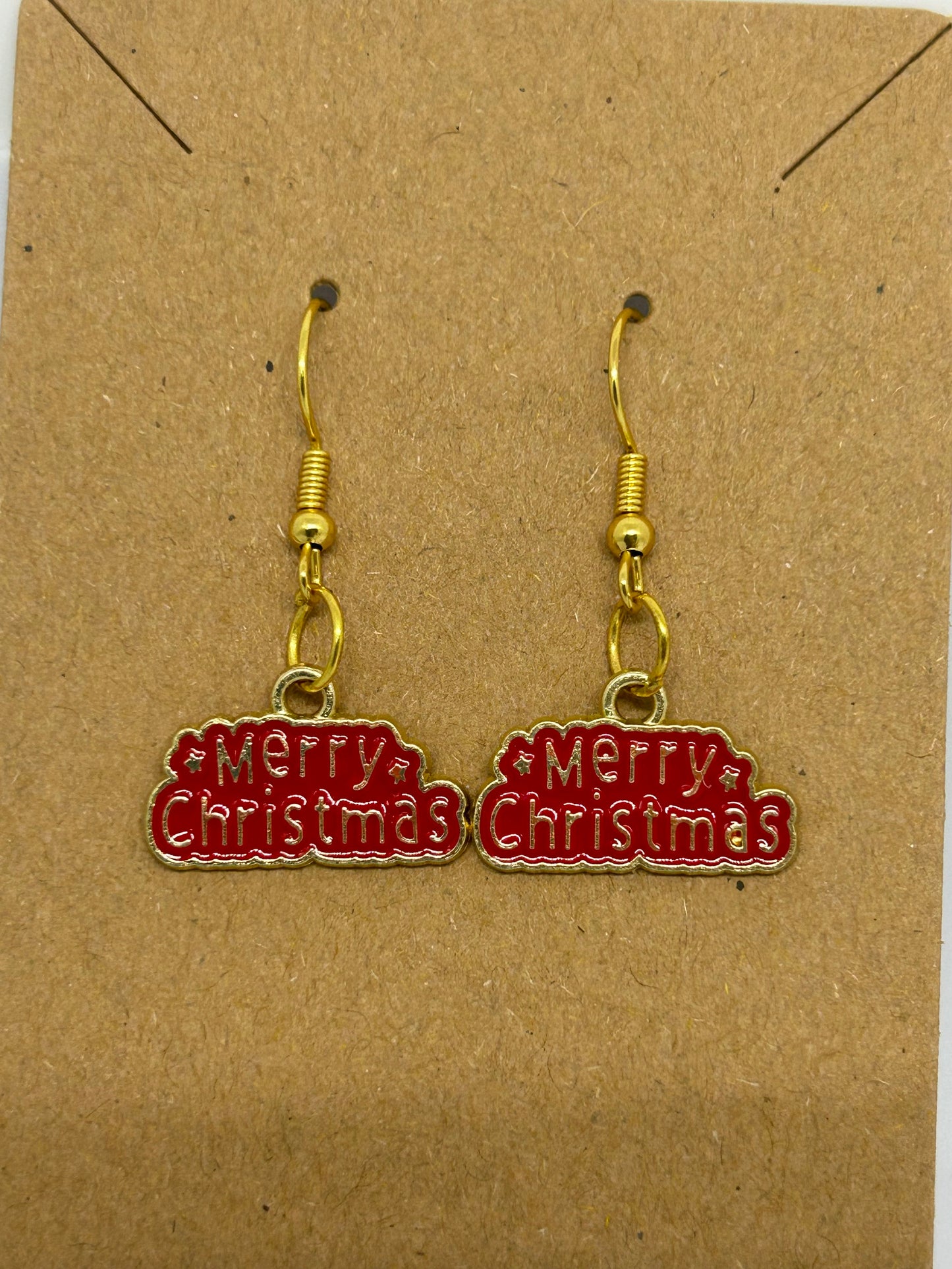 Golden cheer earrings