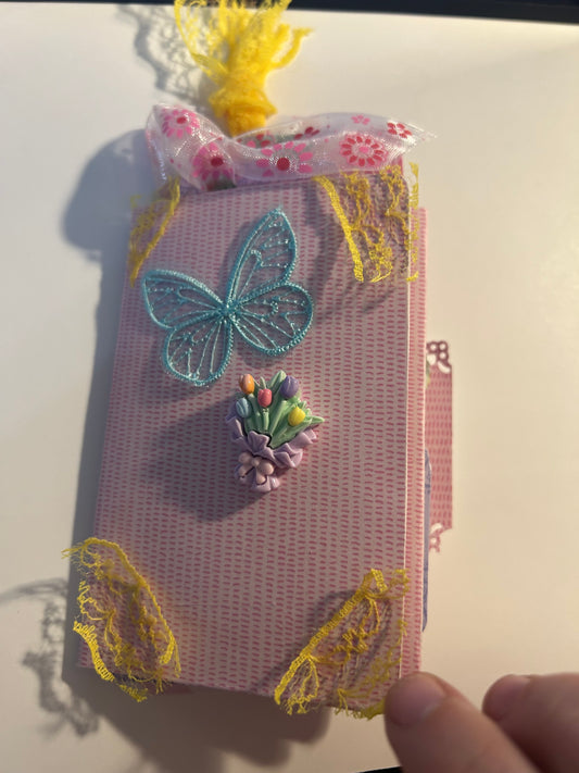 Butterflies and Flowers Mini Journal