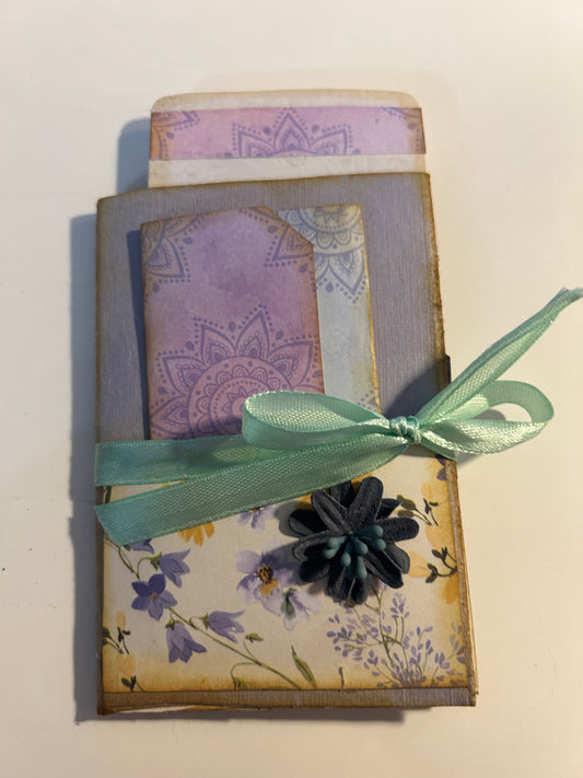 Lavender Floral Mini Journal