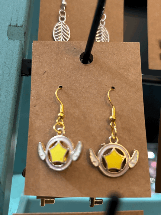 Sailor moon inspired charm earrings