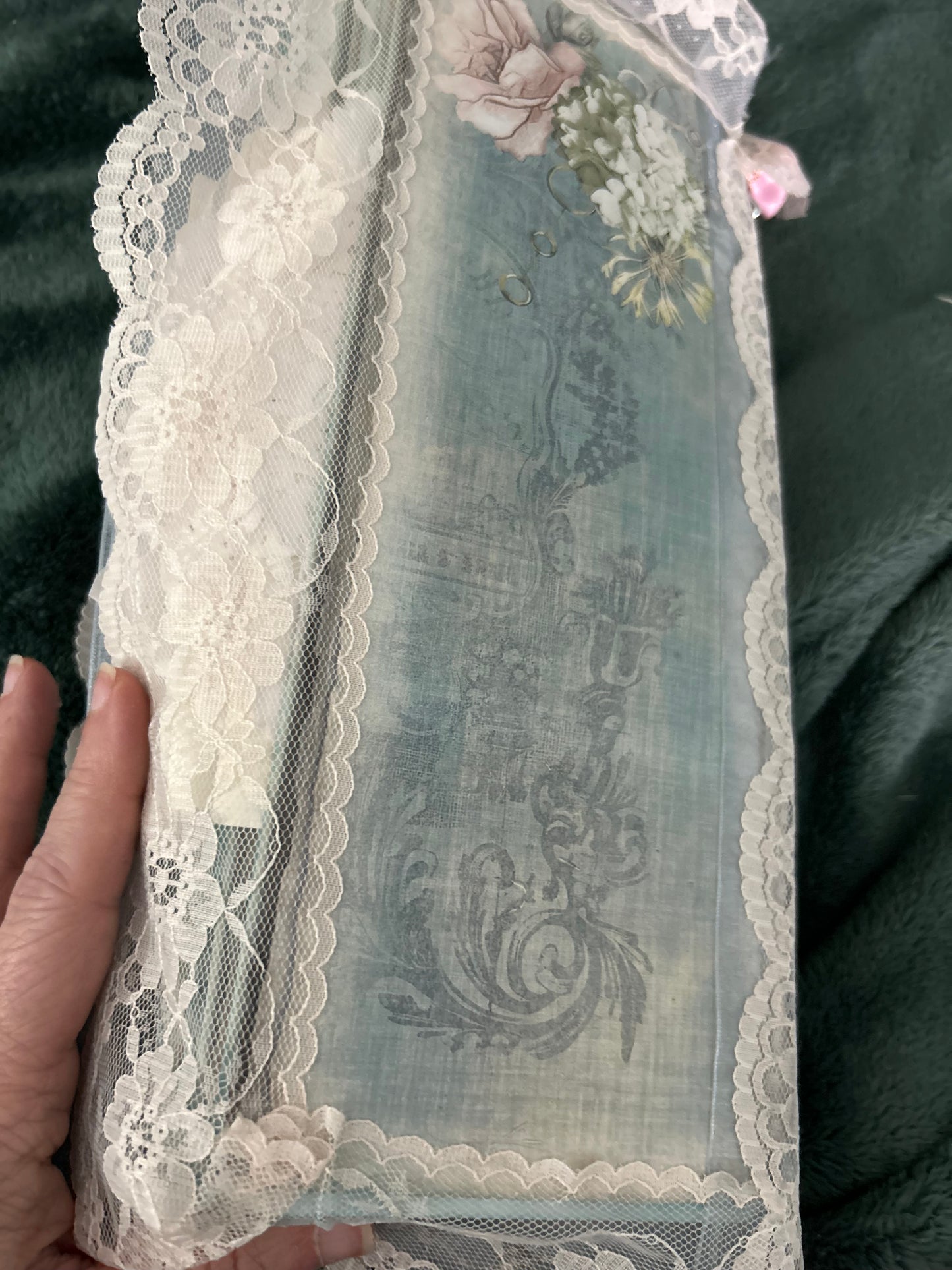 Shabby Chic  Blue and Pink Journal